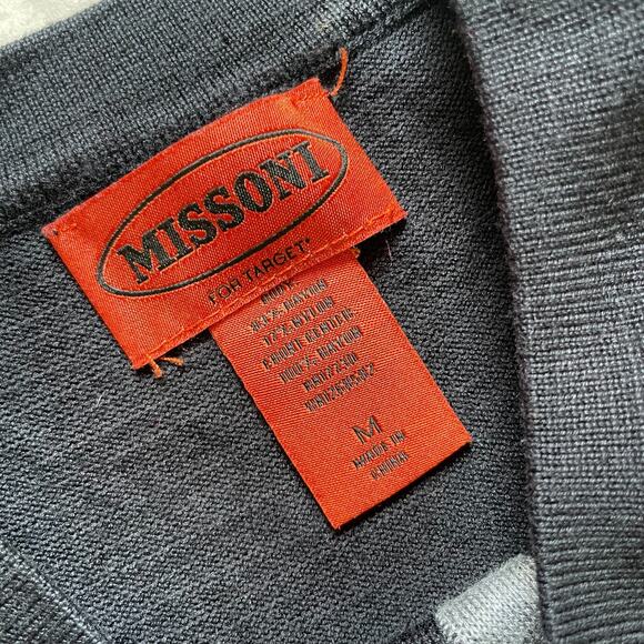 Missoni Target Retro Mod Chevron Stripe Zig Zag Sweater Dress Size M Indie Boho - Picture 4 of 6